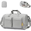 SPAHER Pieghevole Borsone da Viaggio Borsa Palestra Sportiva Donna Uomo con Scomparto Scarpe 30L Borsa da Cabina Fitness Impermeabile Bagaglio a Mano Travel Duffel Bag per Viaggio Weekend Sport