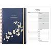 YHH Agenda Giornaliero Senza Data A5 Spirale, Planner Giornaliero con To Do List & Schedule, Extra Pagine Nota Contatto TracciamentoAbitudini, Tasca, Elastica, Diario Senza Data per Diario Famiglia 23/24