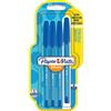 Paper Mate InkJoy 100 CAP Penna a sfera con cappuccio e punta media da 1,0 mm, blu, confezione da 4 (1956713)