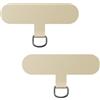 caslord Universal Patch*2, trasforma la custodia del tuo telefono in una catena telefonica, il TPU ultrasottile si adatta a tutte le custodie standard del telefono-Oro