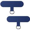 caslord Universal Patch*2, trasforma la custodia del tuo telefono in una catena telefonica, il TPU ultrasottile si adatta a tutte le custodie standard del telefono-Blu