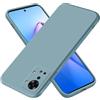 EASSGU Custodia per OnePlus Nord 2T (6.43 Inches), Cover Morbida in Silicone TPU - Blu fumo