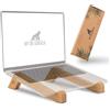 Supporto Verticale Per Laptop In Acrilico | Organizzatore Salvaspazio Per MacBook E Notebook | Design Invisibile Nero - 3