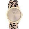Oozoo - Orologio da donna Timepieces | Orologio da polso da donna con cinturino in pelle | Orologio moderno per donne | Elegante orologio analogico da donna rotondo (cassa da 38 mm), leopardo/tortora