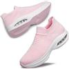 DOUSSPRT Scarpe da Passeggio da Donna, Casual, alla Moda, comode, Senza Lacci, con Cuscinetto d'Aria, Rosa, 8.5 US