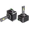 SIMONI RACING D3S Kit 2 Lampadine D3S LED - 6500K Bianco - Kit di Conversione Faro LED, Canbus Compatibile con centralina Xeno Originale