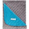 Pirulos Coperta double-face con motivo a bolle, 100% poliestere, tessuto sherpa, estremamente morbida e calda, per culla, 110 x 140 cm, turchese