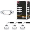 Paulmann Satin Dimmable 93903 Premium Set Coin Slim Regulabile Tondo Or LED 3 x 6.8W 2700K 230V 51 mm Torn./Alu 20.4 W, Alluminio Tornito, 8.4 x 4.5 cm