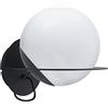 Eglo Applique Sabalete, lampada da parete moderna a 1 fiamma, lampada da interno in acciaio e vetro, lampada soggiorno, lampada corridoio in nero, bianco, opale satinato, attacco E27