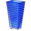 MCMCNCUIU Grandi vasi di vetro blu per fiori e centrotavola vaso moderno per soggiorno, mensola, tavolo da pranzo, compleanno, tovaglia, 23 cm