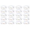 Paulmann 99997 Lampada da incasso LED confezione da 20 orientabile 82mm 70° 20x4,8W 20x450lm 230V 3000K bianco opaco