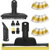 Pmueuff 10 Pezzi Accessori per Pulitori a Vapore per Kärcher Sc1 Sc2 Sc3 Sc4 Sc5, Set di Spazzole per Pulitori a Vapore, Inclusi Ugello Curvo, Tergivetro e Panno In Microfibra