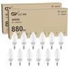 GY Lampadine LED E14 8W 880 Lumen Equivalenti A 60W, 4000K Luce Naturale, Lampadina E14 A Risparmio Energetico, Fascio 280°, Lunga Durata, Basso Consumo, Non Dimmerabile, Per Interni, 12 Pezzi