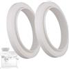 Snapworld-Kaffee 2 guarnizioni O-ring per portafiltro macchina da caffè compatibili con Sage Gastroback & Breville, guarnizione testa di birra (bianco) Ø 65 x 49 x 6,8 mm (con labbro 10 mm)