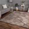TT Home Tappeto Soggiorno Moderno a Pelo Corto - Morbido e Antiscivolo, Lavabile, per Camera da Letto, in Finta Pelliccia, Colore: Beige Taupe, Dimensione:140x200 cm