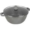 KASANOVA Grande pentola antiaderente diametro 32 cm linea I Giganti con coperchio in vetro, 8,9 L