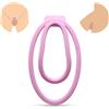 BDSMJOY Fufu Clip Castità, Gabbia di castità per uomini, Gabbia per pene imitazione vaginale, Gabbia di castità maschile piccola, Cintura di castità per uomini, Gabbia per pene (Rosa, S)