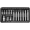 SW-Stahl Set di 15 Inserti a Bussola a Brugola, 1/2 Pollici, 04920L