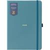 BusyB Busy B 2026 A5 Diary Day-A-Page Planner for Students, Professionals & Teachers - Pine Daily Planner with Gold Foil, Jan - Dec, Elastic Band & Ribbon Marker - Organizer for Desk or Handbag