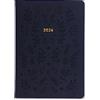 Letts of London Woodland A5 settimana su 2 pagine multilingue Navy 2024