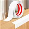 Lefunom Modanatura decorativa autoadesiva flessibile profilo angolare in PVC per pareti, profilo angolare per piastrelle e bordo del soffitto (Bianco brillante, 2cm×12m)