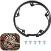 Selxran 1 protezione professionale per ruota della catena della bicicletta, protezione per catena della bicicletta, con 5 viti, accessori per mountain bike, nero, 5 fori 48T