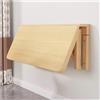 Generic Tavolo A Scomparsa da Muro Cucina, Tavolino Pieghevole, Scrivania in Legno da Parete,100x60cm