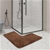 SUYOPPM Tappetino da Bagno a Forma di L, Antiscivolo, Assorbente, Tappetino angolare per Doccia, Morbido, Lavabile in Lavatrice, Tappeto Curvo per Camera da Letto e Cucina