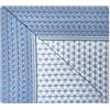 Vionara Home Completo Lenzuola in Cotone, Set Lenzuola Vari Misure, Made in Italy, Completo Letto Cotone, Lenzuola Sotto con angoli, Sopra e Federe (M158 - Azzurro, Una Piazza e Mezza)