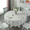 CEMELI 180-220 cm Tovaglia Rotonda in plastica PVC Morbida Geometrica goffratura Sala da Pranzo Soggiorno Tela Cerata Impermeabile Copertura del Panno stuoia Decorazioni per la casa