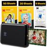 KODAK Step Stampante Foto - 75 Fogli - Mini Wireless - Zink 2x3" - Bluetooth - Nera, Nero, Stampante + 75 fogli
