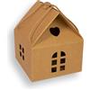 Weboxes Casetta in Cartone colore avana 24 x 24 x 28cm (LxPxH) Confezione da 10 pezzi