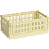 Hay - Cestino Colour Crate - Giallo - Polipropilene riciclato - Designer Hay Studio