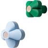 Warren & Laetitia - Set di 2 - Plastica riciclata Made in France Amy - Multicolore - Faggio certificato - Designer Camille Lacotte