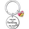 AIMINI Regalo Infermiera Portachiavi infermiere Regalo per la festa Dell'infermiera Regalo Compleanno Infermiera Regalo Anniversario Regali di Natale