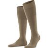 Falke Airport M Kh lana cotone al ginocchio tinta unita 1 paio, Calzini lunghi Uomo, Marrone Camel 5038, 41-42