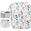 Vinabilia 6-7" Borsa Custodia Protettiva per Nuovo 6" Kindle 11ª Gen/7" Kindle Paperwhite 12ª Gen/7" Kindle Colorsoft Signature Edition, 6" Kobo Clara Colour, Kindle Oasis E-Reader,Bouquet Rigoglioso
