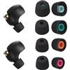 Futuhada Sostituzioni Tappi Auricolari in Silicone Premium, 4Paia Set Universale Earbud di Ricambio Perfette per Auricolari In-Ear in Morbido Anti-Rumore Compatibili con WF-1000XM5/1000XM4, Nero