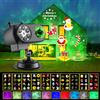 OBEST Proiettore LED Luci di Natale, 2 in 1 Esterni ed Interni Impermeabile per Halloween, Fiocchi di Neve con 10 Foglio 80 HD Motivi 10 Effetti Ondulati per Natale, Feste