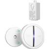 UTOI Interruttore Senza Fili per Luci 220V, Telecomando RF con Relè 10A, Comando a Distanza per Lampada LED, Interruttore Wireless da Parete, Impermeabile IP66, Portata 200m, Bianco