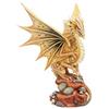 Nemesis Now - Statuetta per adulti, motivo: drago del deserto, 24,5 cm, in resina, giallo, taglia unica