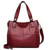 AINUOEY Donna Borse a Mano Borsa a Spalla Elegante Grandi Firmate Marca Tracolla Antifurto PU pelle 76618 1 pz Vino Rosso