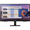 HP P27h G4 Monitor con Casse Audio, Schermo 27 FHD IPS, Risoluzione 1920 x 1080, Tempo Risposta 5 ms, Regolazione Inclinazione, Altezza, Pivoting, Antiriflesso, DisplayPort, HDMI, VGA, Nero