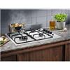 ELECTROLUX KGS6404W Piano Cottura 4 Fuochi a Gas da Incasso Larghezza 60 cm colore Bianco comandi laterali