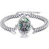 YONFQE St Michael - Bracciale da uomo in argento Sterling S925 con arcangelo Michele San Michele e regalo per uomini e donne
