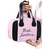 Smiffys Borsa da bowling Grease Pink Lady, Rosa, con logo Halloween