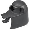 QUARKZMAN Coperchio Dado Braccio Tergicristallo Posteriore Per VW T5 03-15 | OE: 7H0955435, Plastica ABS, Nero, 6,6x4,1x4,4 Cm, Per Volkswagen Transporter T5 T6 Van Minibus 2003+
