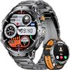 LIGE Smartwatch Uomo Batteria 1000 mAh/1.85'' HD Grande Smartwatch con Chiamate/Torcia/100+ Modalità Sportive,IP68 Impermeabile Fitness Watch con 24/7 Frequenza Cardiaca,Monitor del Sonno per iOS Android