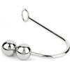 Mr. Steel Anal Hook Double Balls 40+40mm Silver