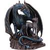 Nemesis Now Protettore di Magick 17,5 cm, resina, bronzo, Lisa Parker, statuetta protettiva della magia, ornamento unicorno e drago, esclusiva opera d'arte fantasy, realizzata in resina di alta